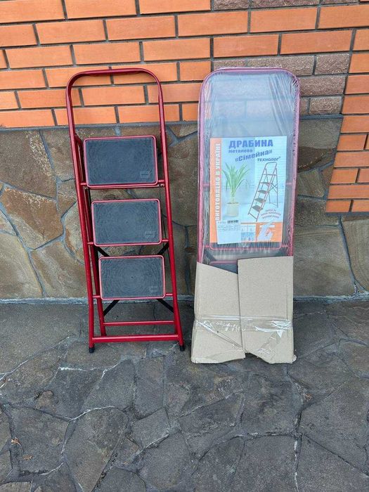 ℹ️ Міцна драбина-стрем’янка на 3◽️4◽️5 сходинок. Складна драбина ℹ️