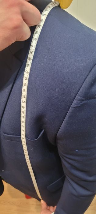 Garnitur męski BYTOM na studniówkę granatowy. Dokładne wymiary
