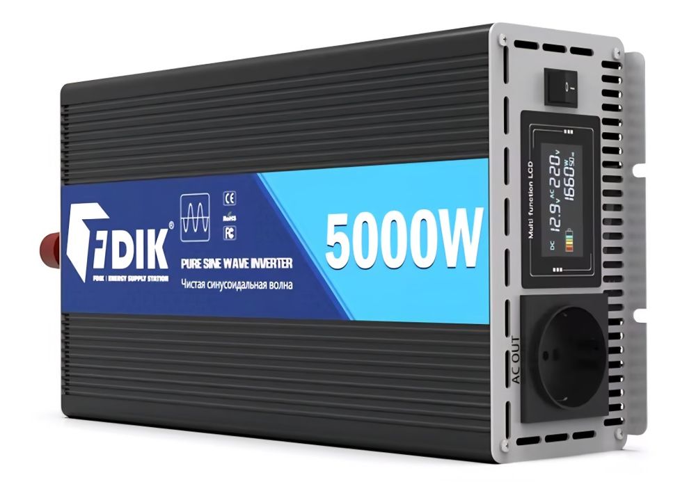 Przetwornica 12v 5000w/2200w czysty sinus