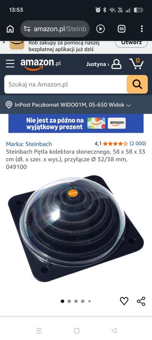 Podgrzewacz wody do basenu solarny kolektor Steinbach