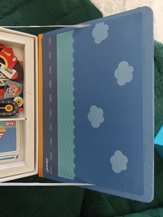 Magnetyczna Układanka Pojazdy Janod Magneti book 3-8 lat puzzle magnetyczne