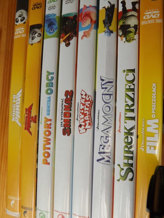 DreamWorks bajki, Panda, shrek, obcy, majtas dvd film