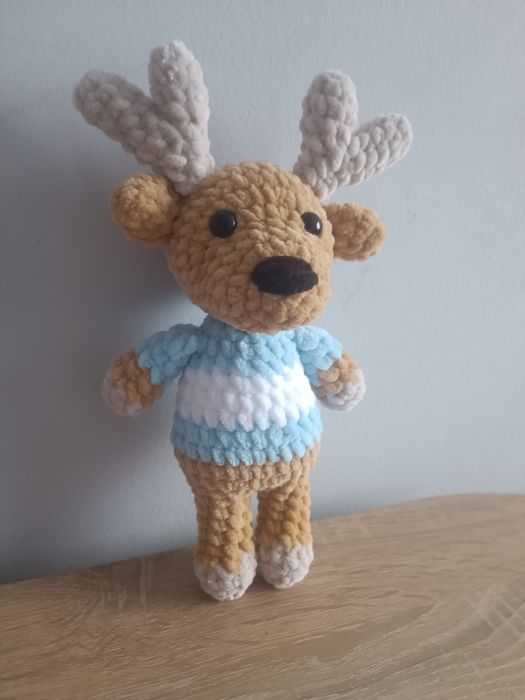 Renifer na szydełku