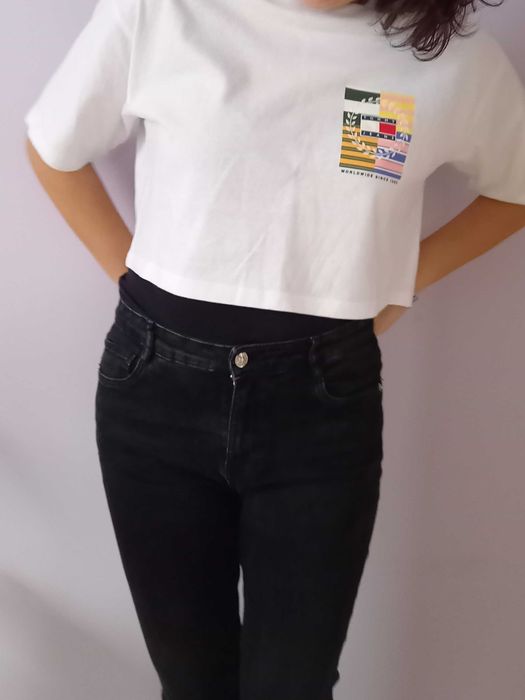 Biała koszulka damska Tommy Hilfiger_NOWA_rozm S/M