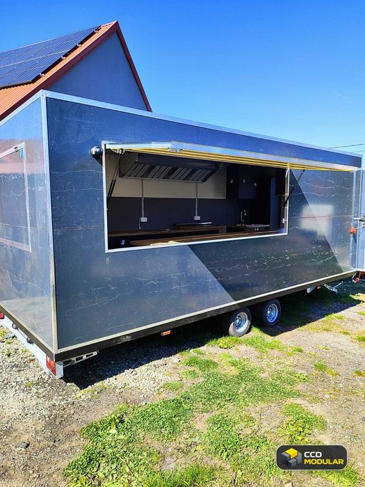 Przyczepa gastronomiczna 6,0 x 2,4 m AL-KO 2 osie Food Truck