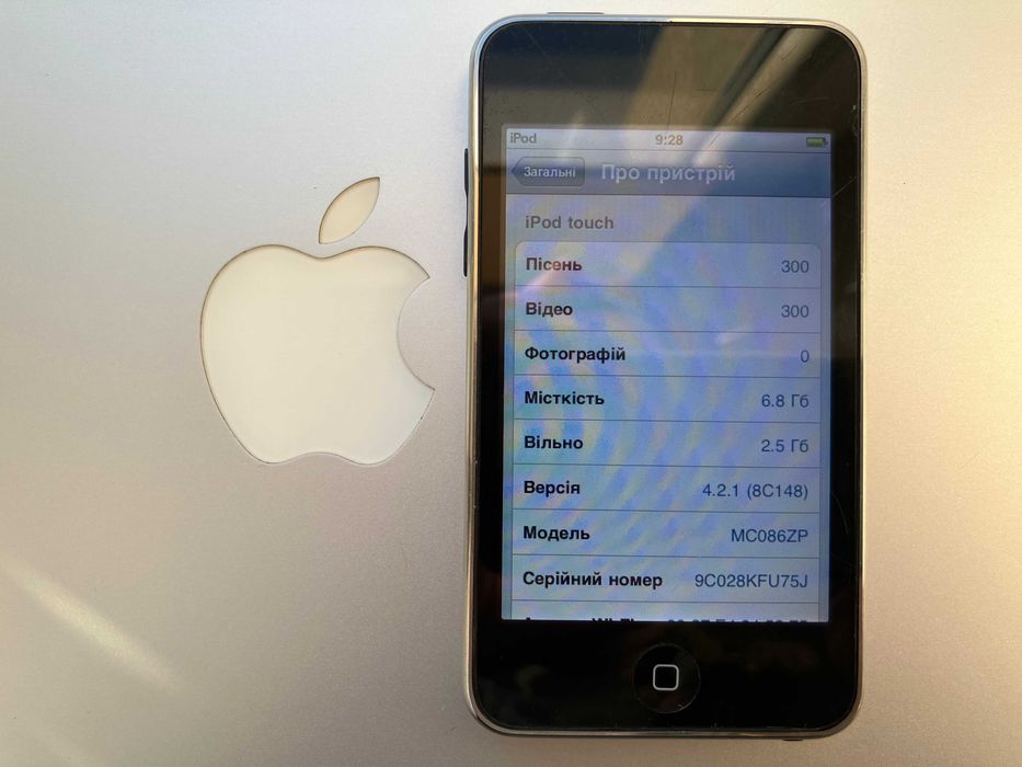 Apple iPod touch 2-gen \ ЦАП Wolfson \ АКБ  25 год.музики