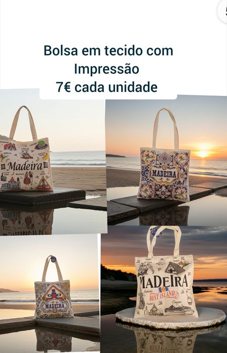 Bolsa com imagens da madeira