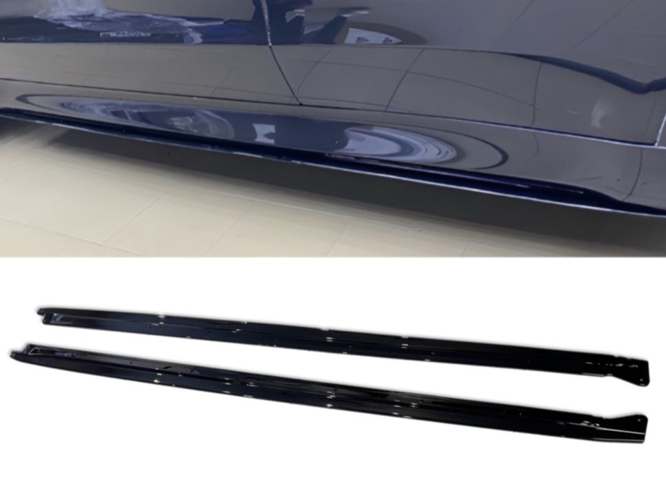 Лезвия под пороги M-Perfomance BMW X5 F15 2шт. черный глянец бмв ф