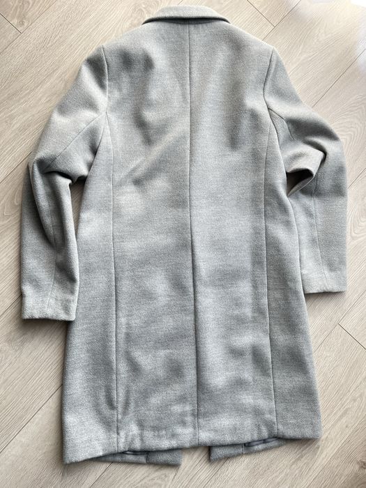 Płaszcz jesienno zimowy M New Look szary długi