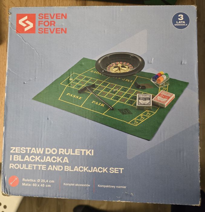 Zestaw do ruletki i blackjacka