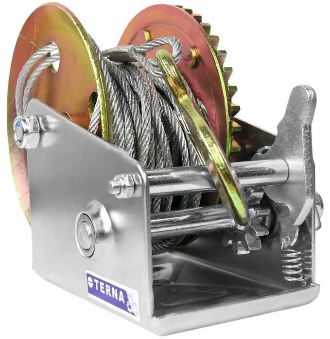 Барабанна лебідка ручна TERNA  454 кг / 10 м / діаметр тросу 4 мм