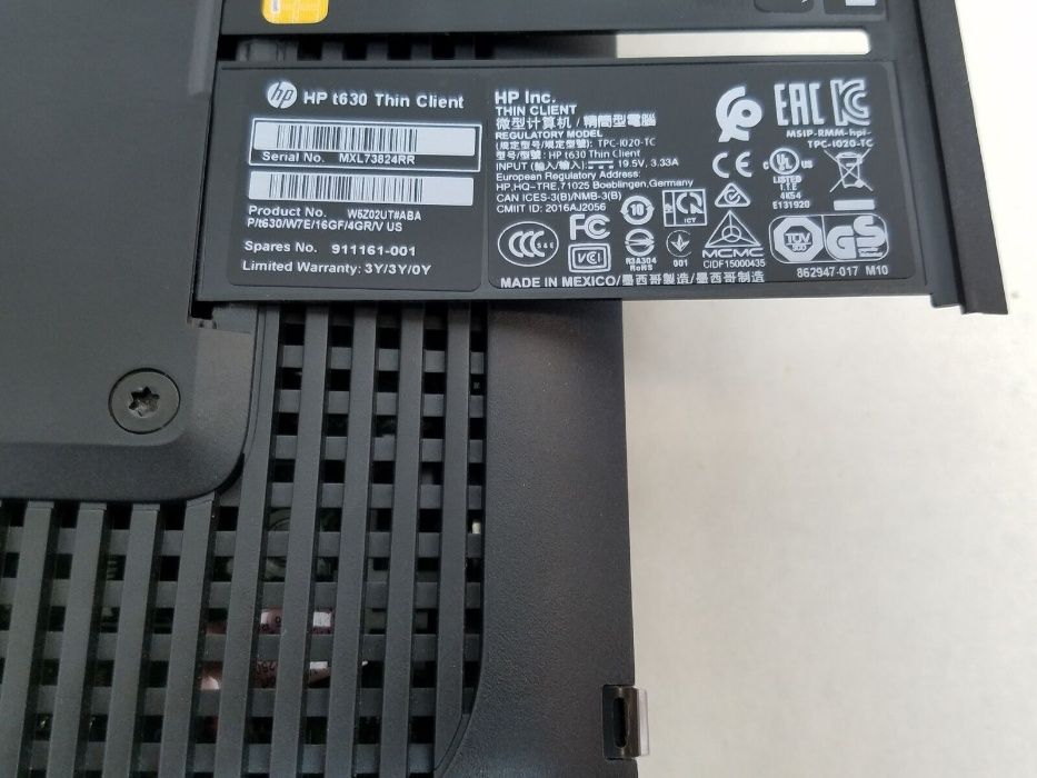 Сучасний тонкий кліент неттоп HP t630 DDR4, SSD Windows 7-10 опт