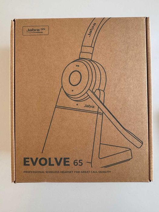 Słuchawki Jabra Evolve 65TE ze stacją - nowe