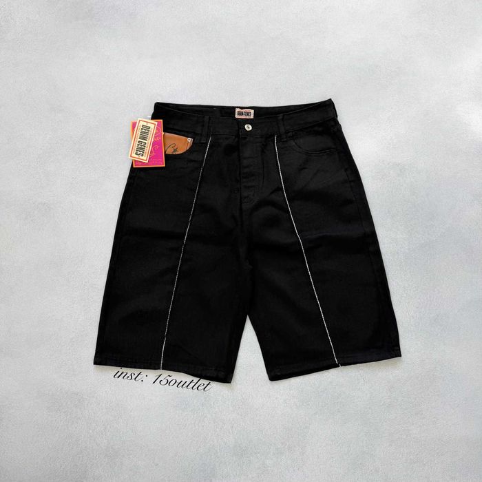 Джинсові шорти Corteiz C-Star Denim Джинсовые Шорты Кортез Черные Синие Голубые