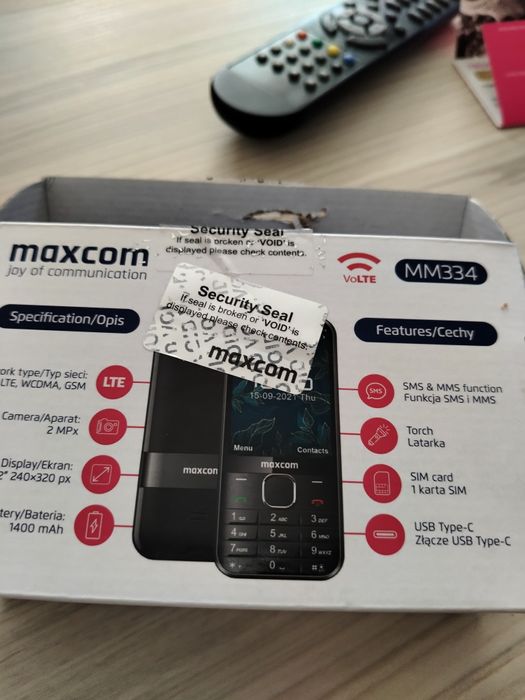 Telefon maxcom obudowa czarna