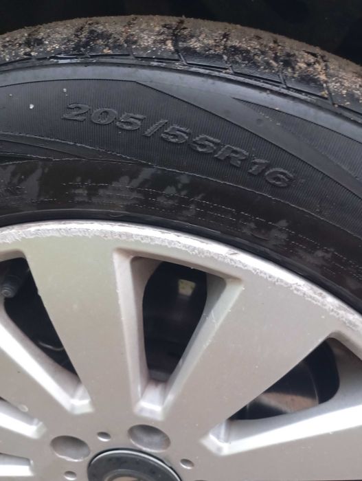 Jantes 16 5/112 pneus em mau estado