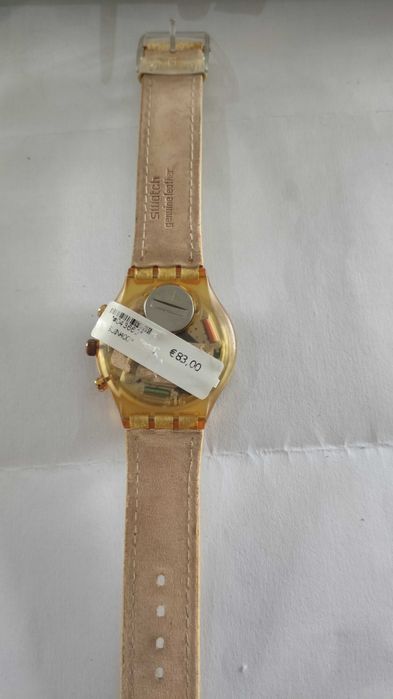 Relógio Swatch cronógrafo lemon breeze