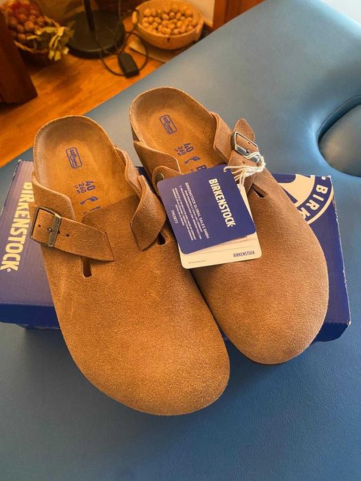 "BIRKENS" côr camel, n°40. Novas com etiqueta