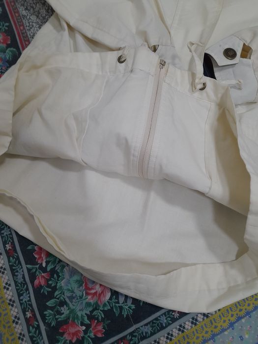 Parka unisexo, perola e azul marinho da campus society