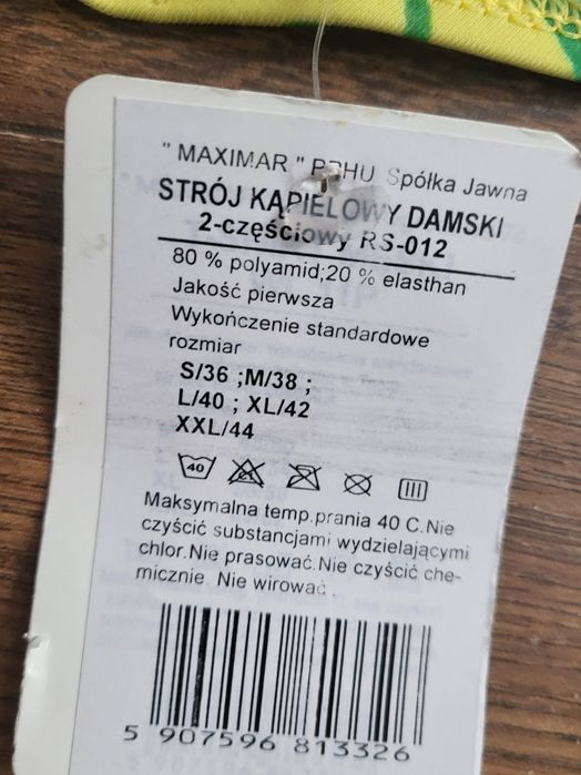 Strój kąpielowy Maxi MarNowy bikini