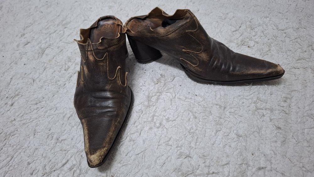 Socas castanhas cabedal, 35