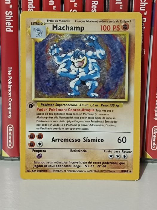 Pokémon TCG Machamp Holo 1999 1° Edição