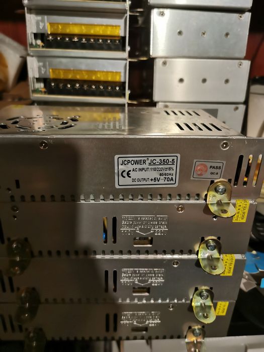 Fonte de alimentação led 350W 5V 70A