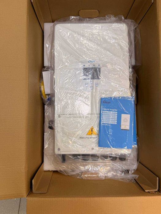 Гибридный инвертор Deye SUN-6K-SG05LP1-EU-AM2-P, 48 В, 6000 Вт, 1 фаза (бесперебойник, UPS, ИБП)