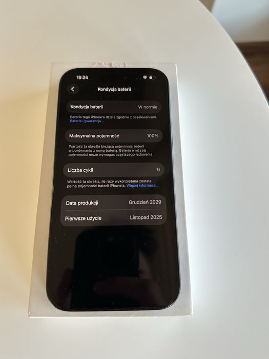 iPhone 15 100% kondycji baterii