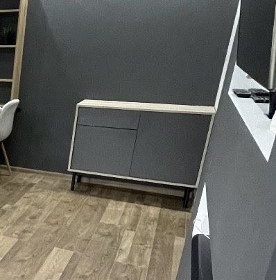 Szafka / Szara + Jasne Drewno (laminat) Szafka / LOFT