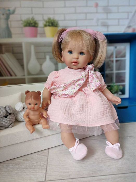 Лялька з пупсом Alex con Bebe Nines Нінес 40 см 4033 Box закр очі