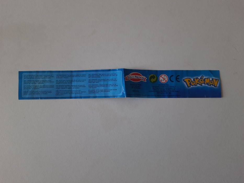 Pokemon antigo panfleto pequeno