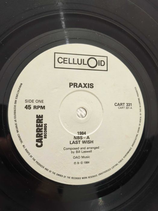 Praxis – 1984 vinil edição UK