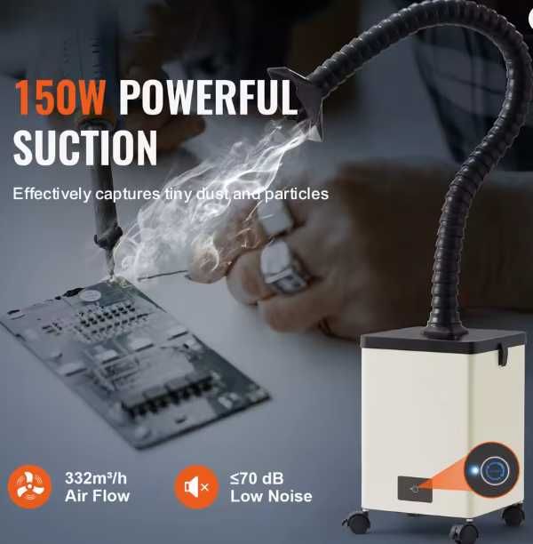 Extrator de Fumo de Solda 100w - NOVO