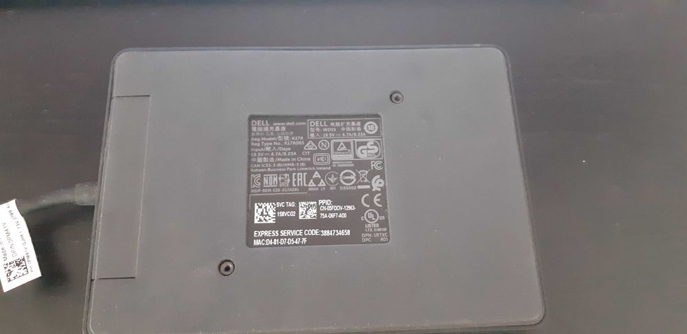 Docking station Dell K17A WD15