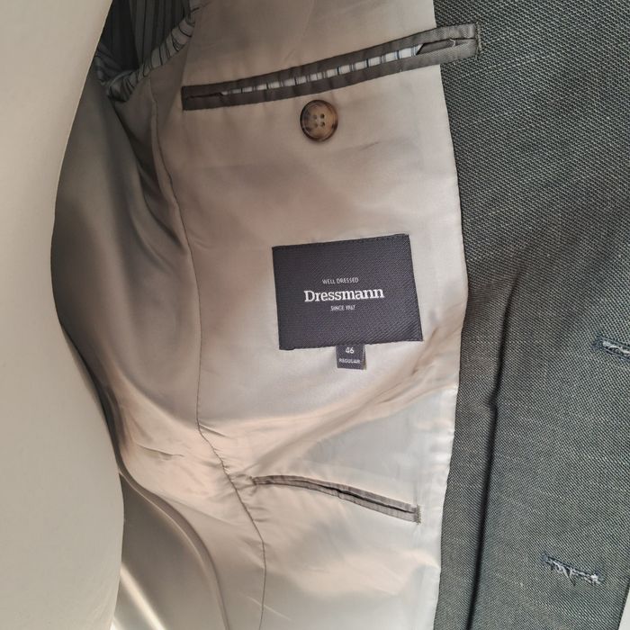 Marynarka bawełna len unisex Dressmann