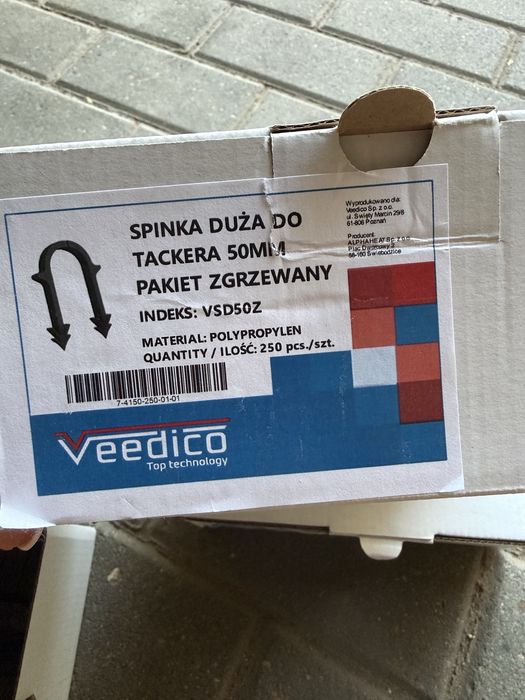 Spinki duże do tackera 50 mm podłogówka