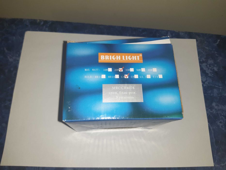 Точкові світильники BRIGH LIGHT, 3 шт., кришталь