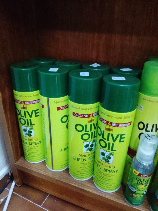 Óleo de cabelo em spray