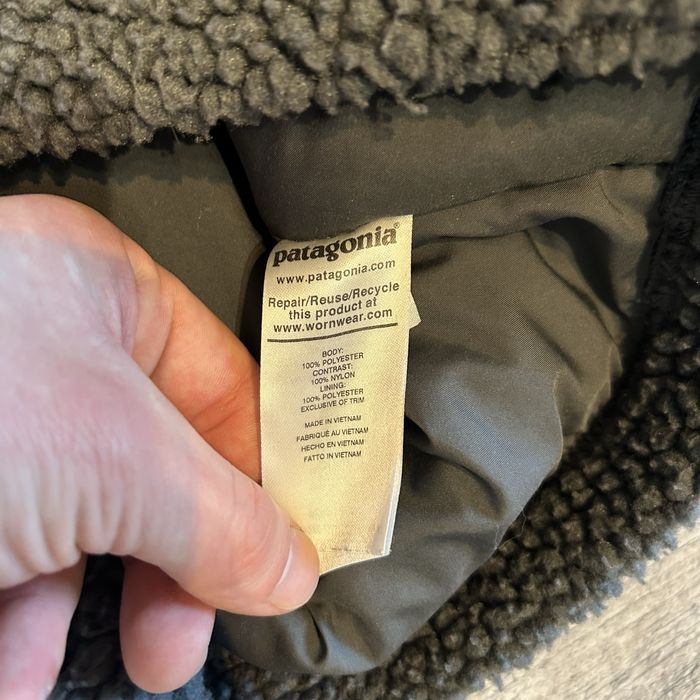 Patagonia szara męska kurtka polarowa misiek
