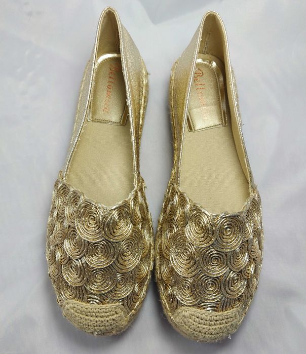 Espadryle Bellamica złote