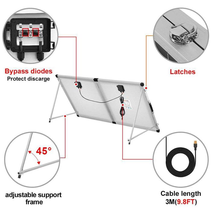 Солнечная панель Dokio складная 100 W