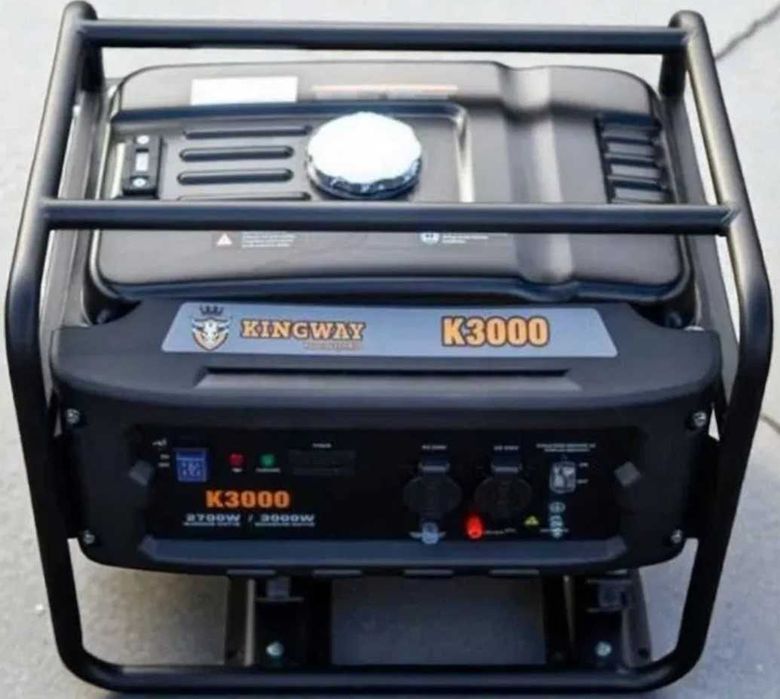 Бензиновий генератор Kingway K3000 мідна обмотка 3 кВт однофазний 220В