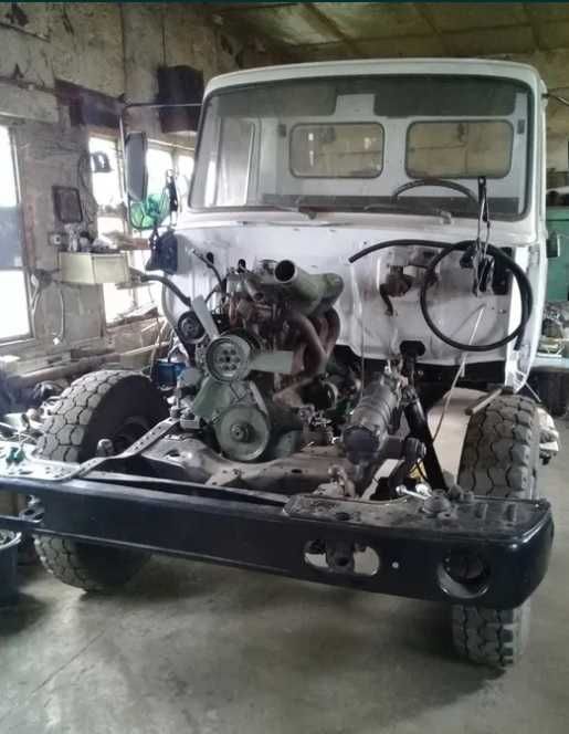 Кожух для установки двигателя мерседес ом364 на ГАЗ 53 3307