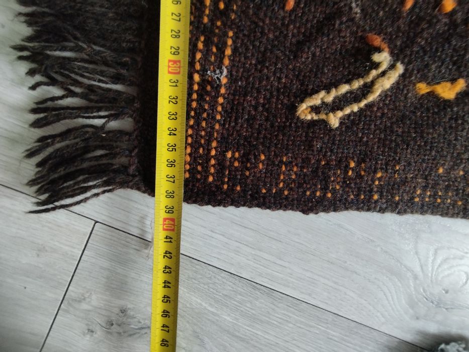 Makatka ścienna z wełny Prl Vintage piękna