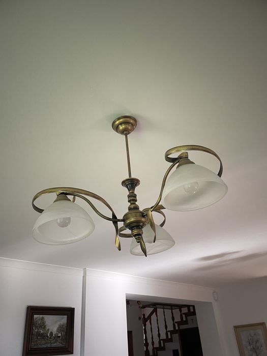 Komplet lamp wiszące kinkiety stojąca