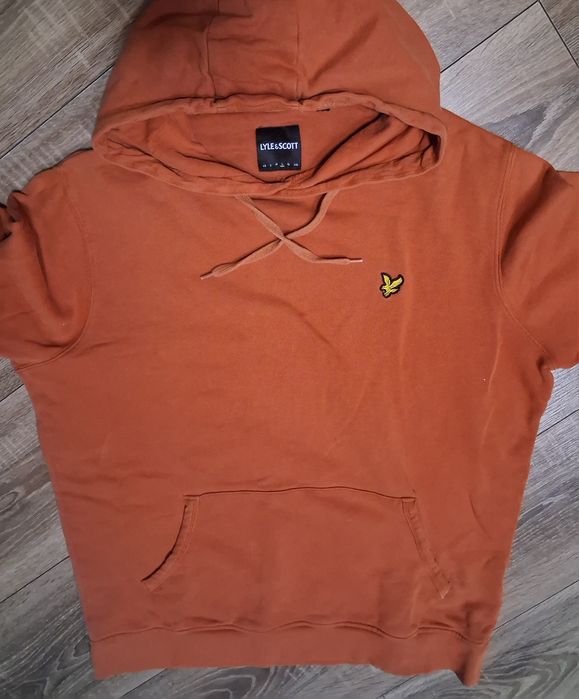 pomarańczowa bluza z kapturem Lyle & Scott