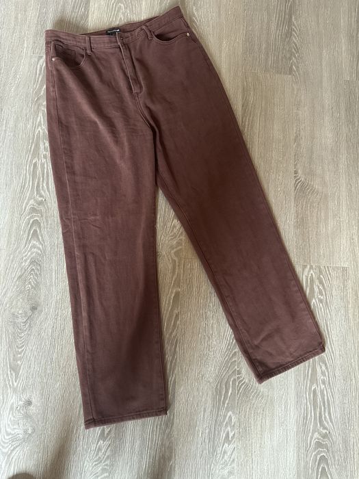 Коричневі джинси 44 розмір