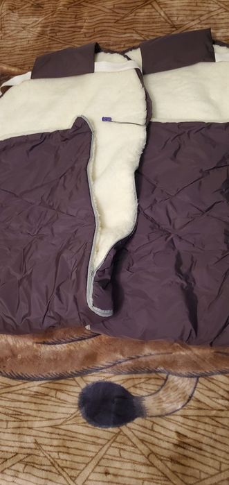 Конверт-накидка на хутрі на санки, коляску (є 2 шт)