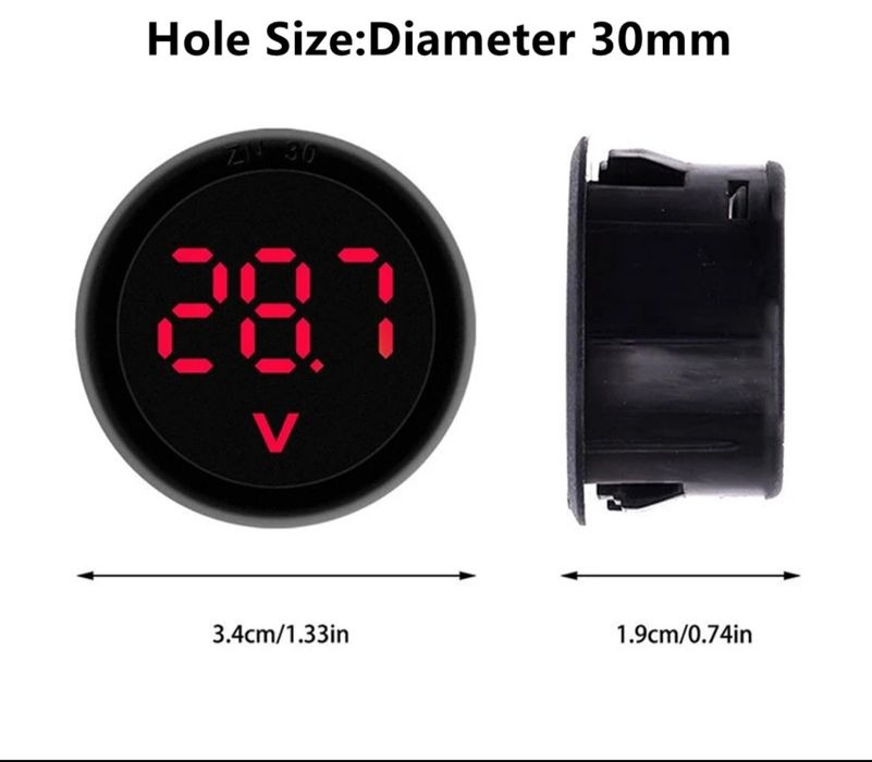 Voltímetro digital DC 4-100v